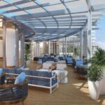Chic lounge at Windows on 66 with curated vodka and gin bar in Pier Sixty-Six, Fort Lauderdale
