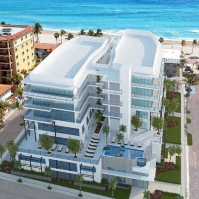 Eturna Hollywood Beach villas with modern design and ocean-facing terraces along the Intracoastal
