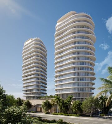 Luxury condos Pompano Beach – Casa Armani oceanfront residence rendering